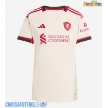 Camisa de time de futebol Liverpool Alexander Isak #9 Replicas 2º Equipamento Feminina 2025-26 Manga Curta